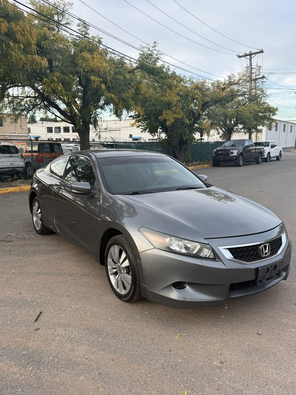 Gray 2008 Honda Accord LX-S Coupe front angle