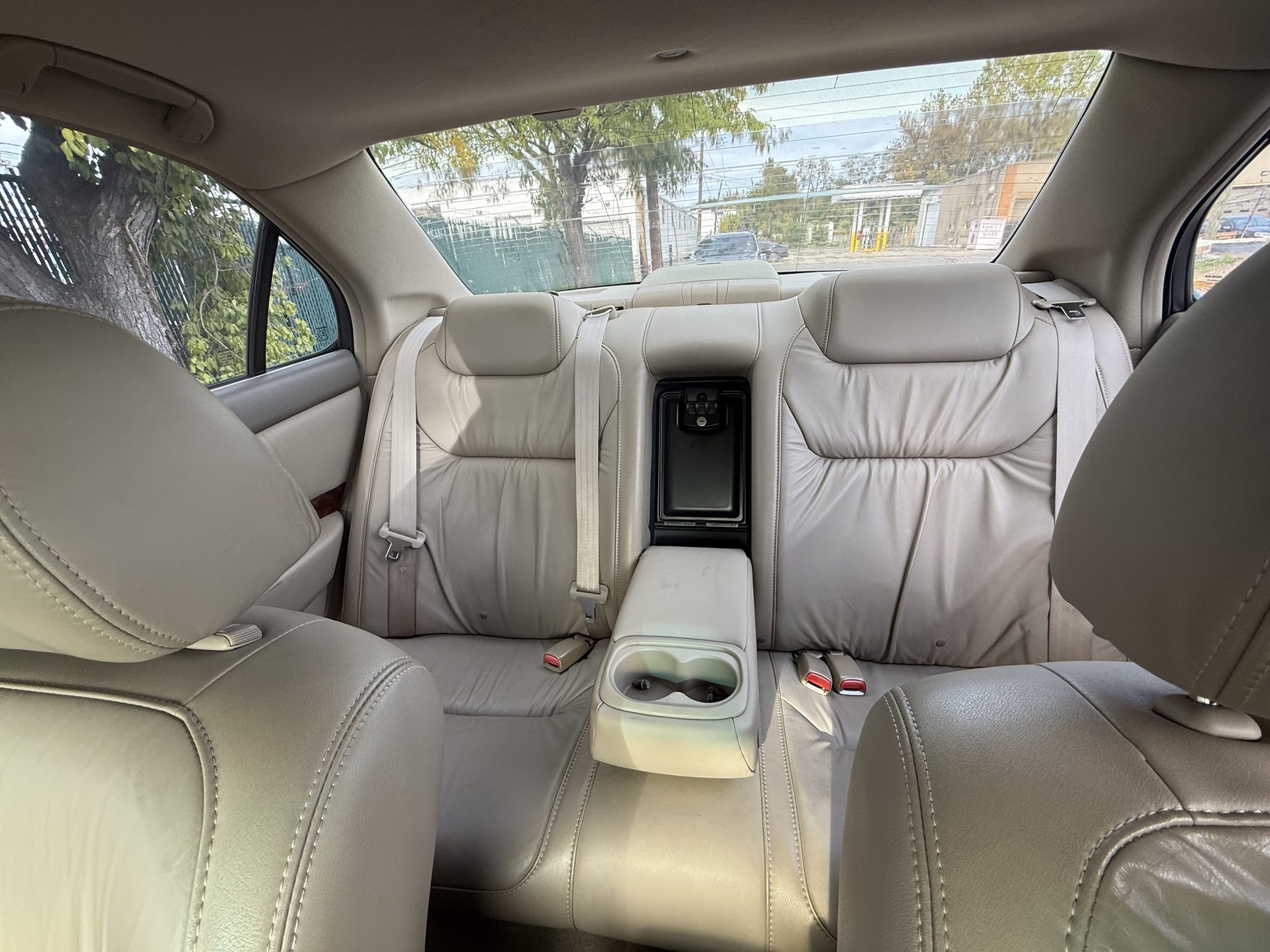 2003 Acura TL rear leather seat