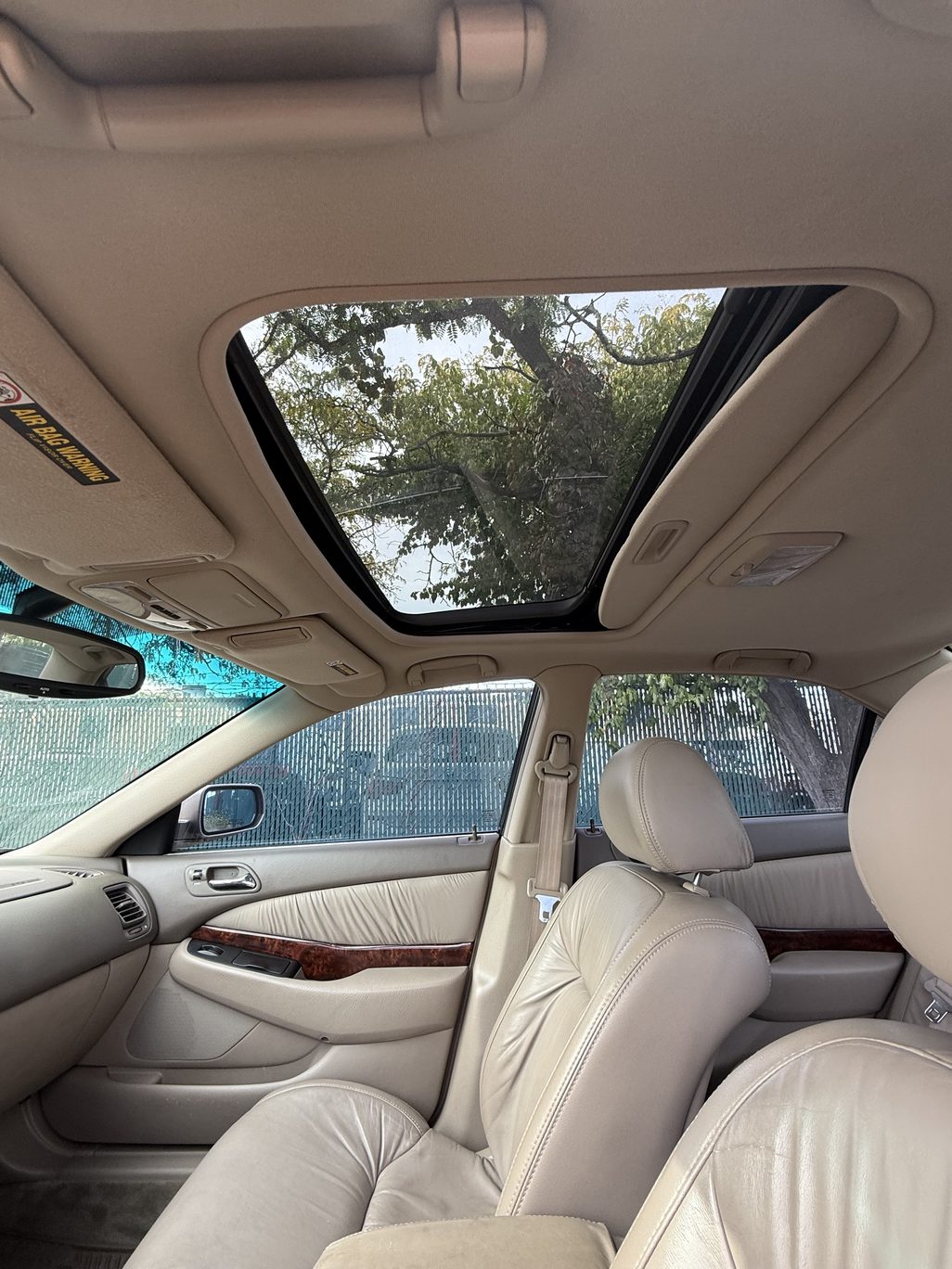 2003 Acura TL sunroof
