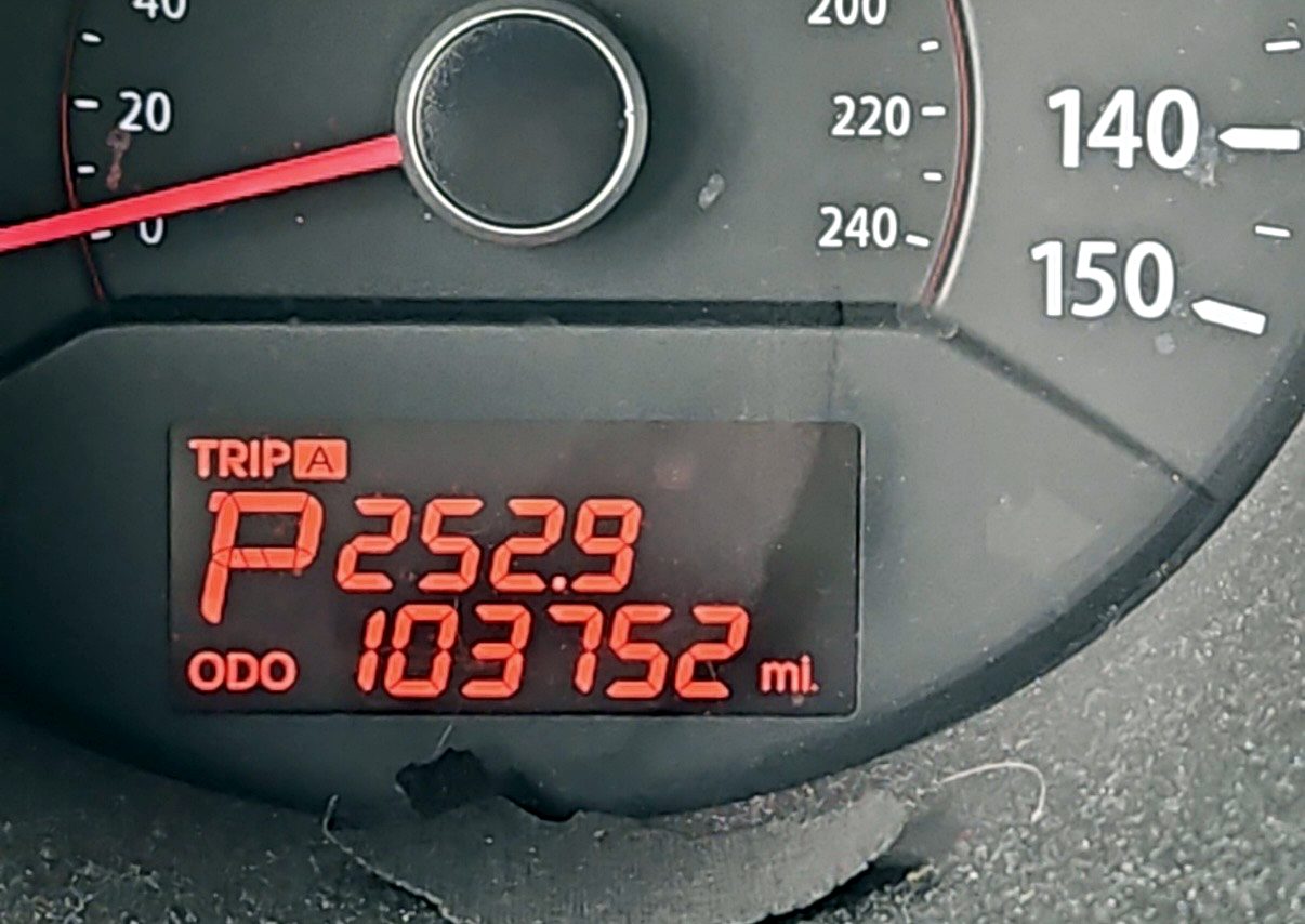 2012 Kia Sorento odometer